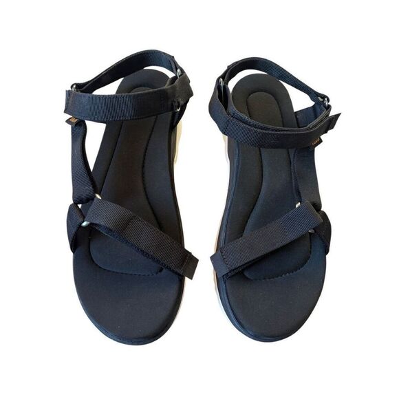 Teva Women's Jadito Universal Strappy Platform Sandals size 11 Black Chunky - Picture 3 of 9